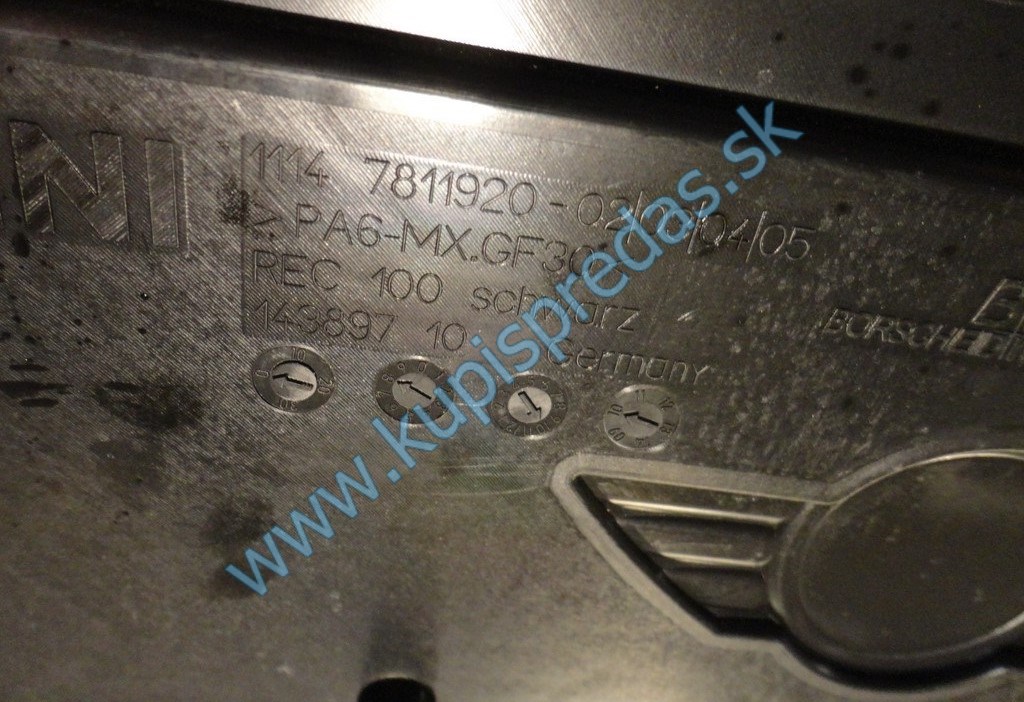 Plastový kryt motora MINI COOPER R56 1.6D